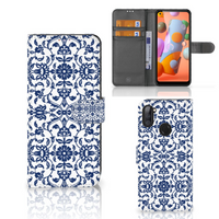 Samsung Galaxy M11 | A11 Hoesje Flower Blue