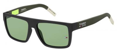Tommy Hilfiger zonnebril 0004/S unisex cat. 3 nylon zwart/groen
