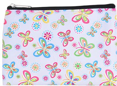 Free and Easy portemonnee Vlinders meisjes 13 x 9,5 cm polyester