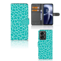 OnePlus Nord 2T Hoesje Cracks Blue