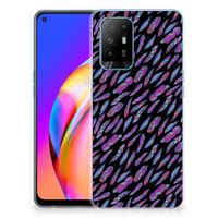 OPPO A94 5G | Reno5 Z TPU bumper Feathers Color - thumbnail