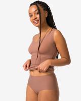 HEMA Medium Corrigerende Damesslip Hoge Taille Middenbruin (middenbruin)