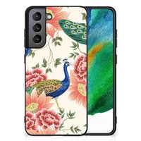 Dierenprint Telefoonhoesje voor Samsung Galaxy S21FE Pink Peacock - thumbnail