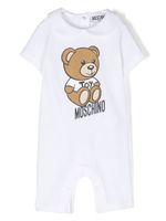 Moschino Kids grenouillère à logo imprimé - Blanc