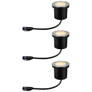 Paulmann P+S Floor Set insect friendly 94717 Verlichtingssysteem Plug&Shine LED-buiteninbouwlampen (basisset) LED 13.5 W Goud Antraciet