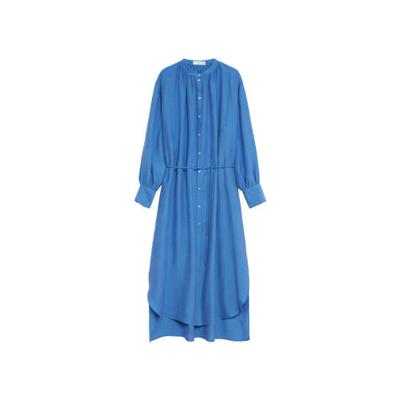 Mango Midi blousejurk middenblauw