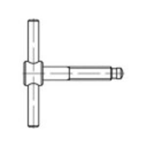 TOOLCRAFT 137842 Knevelschroeven M6 40 mm DIN 6304 Staal Gebruineerd 1 stuk(s)