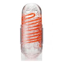 Tenga Spinner Hexa 02 Oranje, Transparant Elastomeer - thumbnail