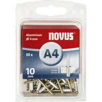 Novus 106437906 Blindklinknagel (Ø x l) 4 mm x 10 mm Aluminium Aluminium 30 stuk(s) - thumbnail