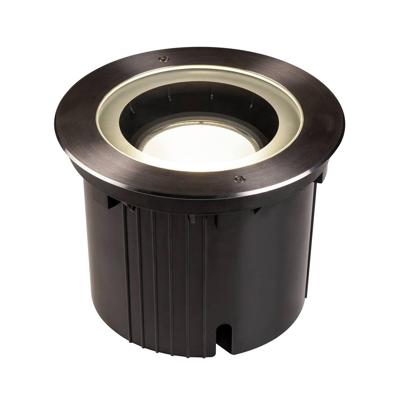 SLV buiten grondspot Dasar 270 rond - zwart / roestvrij staal 4000k symm SLV buiten grondspot Dasar 270 rond - zwart / roestvrij staal 4000k symm