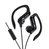 JVC HA-EBR25-B-E Ear clip hoofdtelefoon voor sport met een afstandsbediening en een microfoon