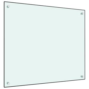 VidaXL Spatscherm keuken 70x60 cm gehard glas wit