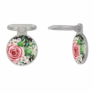Zilveren telefoon ring houder - Rose story Zilveren telefoon ring houder - Rose story