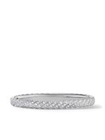 David Yurman bracelet en or blanc 18ct pavé de diamants - Argent