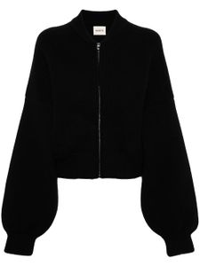 KHAITE cardigan à effet brossé - Noir