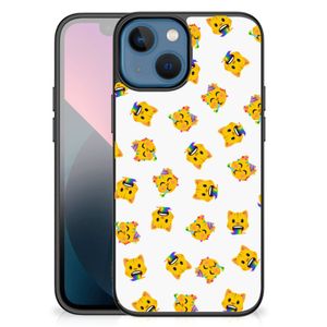 Back Case voor Apple iPhone 13 mini Katten Emojis