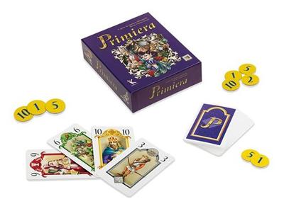 Dal Negro kaartspel Primiera karton paars 3 delig Dal Negro kaartspel Primiera karton paars 3 delig