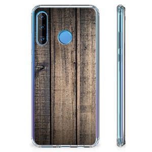 Huawei P30 Lite Stevig Telefoonhoesje Steigerhout