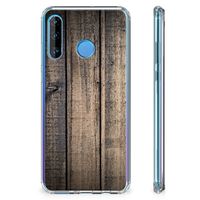 Huawei P30 Lite Stevig Telefoonhoesje Steigerhout - thumbnail