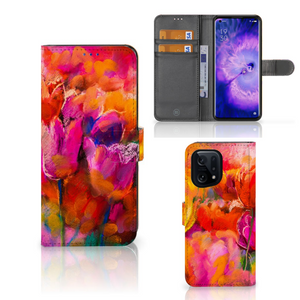 Hoesje OPPO Find X5 Tulips