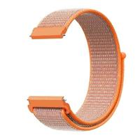 By Qubix - Sport Loop nylon bandje - Oranje - Compatible met Garmin Vivoactive 6 / Vivoactive 5 / Vivoactive 3 - Compatible Garmin bandje - Bandbreedte: 20mm
