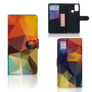 Alcatel 1S (2021) Book Case Polygon Color