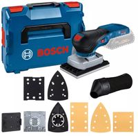 Bosch Blauw GSS 18V-13 | Accu Vlakschuurmachine | 18V | Zonder accu&apos;s en lader | Incl. accessoires | In L-Boxx - 06019L0101 - thumbnail