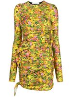 Philosophy Di Lorenzo Serafini robe courte à fleurs en all over - Jaune