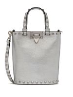 Valentino Garavani petit sac à bandoulière Rockstud métallisé - Argent - thumbnail