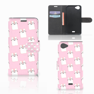 Wiko Rainbow Jam Telefoonhoesje met Pasjes Sleeping Cats Wiko Rainbow Jam Telefoonhoesje met Pasjes Sleeping Cats