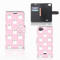 Wiko Rainbow Jam Telefoonhoesje met Pasjes Sleeping Cats