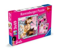 Ravensburger puzzel 3x49 stukjes Barbie inspire the world