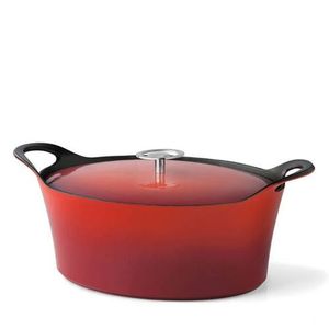 Cuisinox braadpan gietijzer 30cm rood