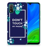 Huawei P Smart 2020 Silicone-hoesje Flowers Blue DTMP