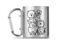 GB Eye mok Line Friends zilver/zwart 250 ml