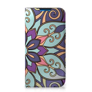 iPhone 14 Pro Smart Cover Purple Flower