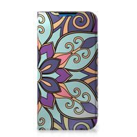 iPhone 14 Pro Smart Cover Purple Flower - thumbnail