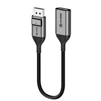 ALOGIC ULDPHDA-SGR video kabel adapter 0,2 m DisplayPort HDMI Zwart, Zilver