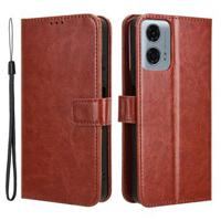 Motorola Moto G Power (2024) Wallet Case met Magnetische Sluiting - Bruin - thumbnail