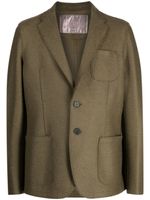 Herno blazer en laine vierge à simple boutonnage - Vert