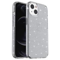 iPhone 15 Stijlvolle Glitter Series Hybrid Case - Grijs - thumbnail