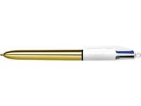 Balpen Bic 4kleuren goud