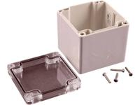 Hammond Electronics 1554EE2GYCL Universele behuizing 90 x 90 x 90 Polycarbonaat Grijs, Helder 1 stuk(s)
