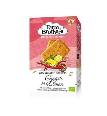 Farm Brothers Farm Brothers Gember & Citroen Koekjes Bio (150g) Farm Brothers Farm Brothers Gember & Citroen Koekjes Bio (150g)