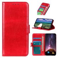 Nokia G60 Portemonnee Hoesje met Magnetische Sluiting - Rood - thumbnail