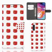 Samsung Galaxy A70 Book Cover Paprika Red