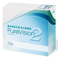 Bausch + Lomb PureVision 2 Maandlenzen, Zeer Dunne Sferische Contactlenzen, Zacht, 6 stuks/BC 8.6 mm/DIA 14 / -7.50 Dioptrieën