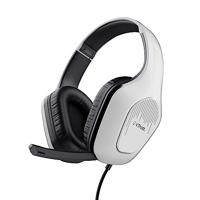 Trust Gaming GXT 415W Zirox Lichtgewicht Gaming Headset met 50mm-drivers voor PC, Xbox, PS4, PS5, Switch, Mobile, 3.5 mm Jack, 2m Kabel, Opklapbare Microfoon, Over-Ear Bedrade Koptelefoon - Wit