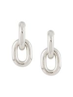 Rabanne boucles d'oreilles pendantes à design épais - Argent