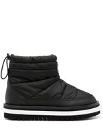 Tommy Jeans bottines matelassées à patch logo - Noir